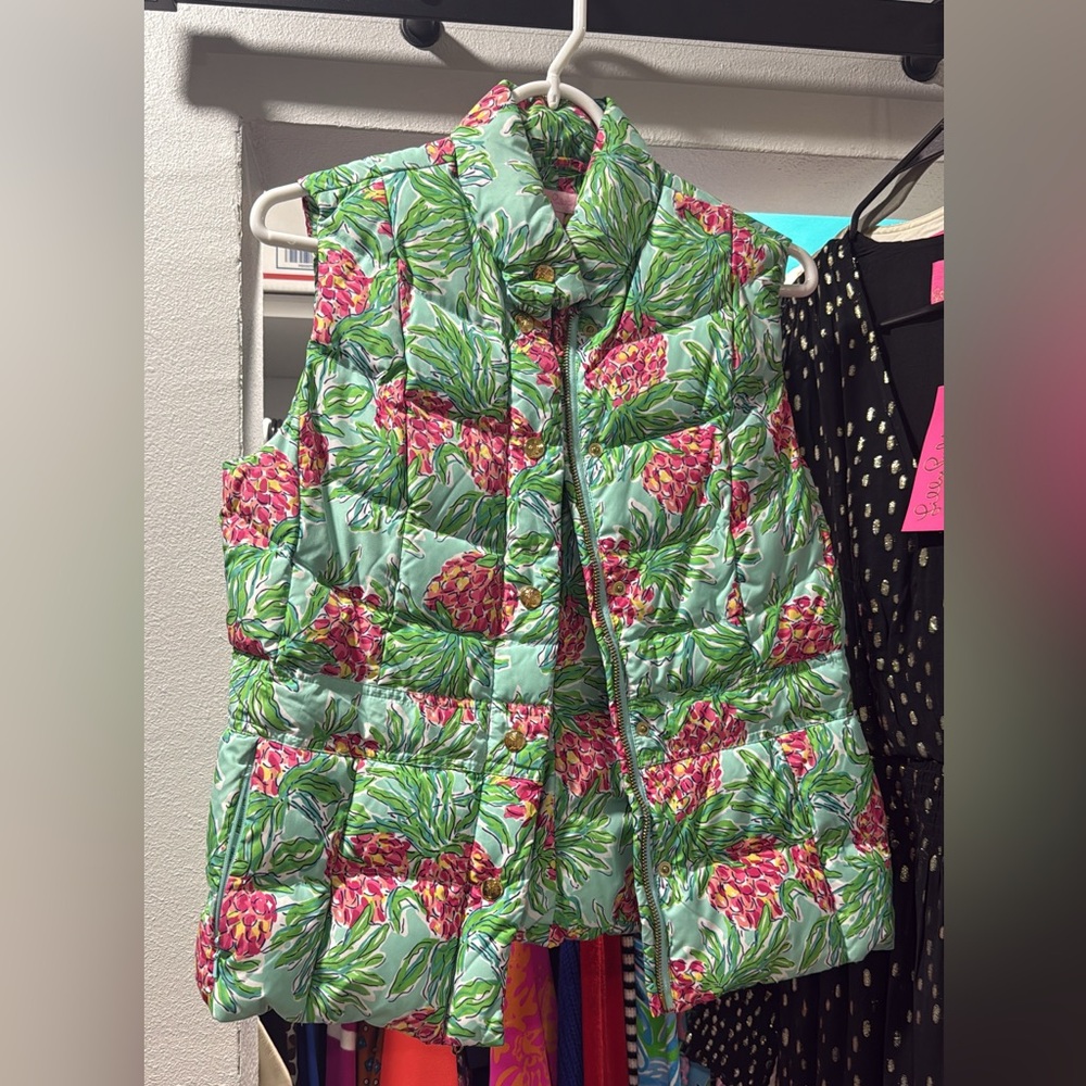 Lilly Pulitzer Floral Puffer Vest